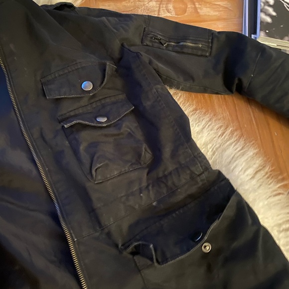 VGC 8/10 Uniqlo hard twill lined fall parka military style jacket in men’s SZ M! - Picture 2 of 6